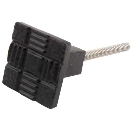 Black Square Metal Knobs